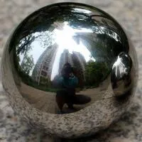 Шар из нержавеющей стали (198286) поставка - сфера арт-объект ø 1000 мм. пустотелая  в Усинске