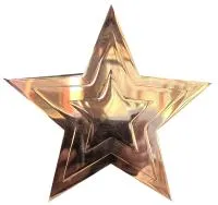 Звезда на памятник ø 150 (518234) монтаж обелиск - стела мм. пустотелая  в Усинске
