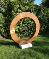 Кортеновская сталь кольцо садовая скульптура (518270) сертификат арт-объект  в Усинске