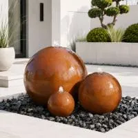 Шары 3 шт. фонтан Corten от (518907) ∅ 0,35 до 1 м. Усинск 