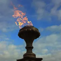 Газовая горелка апс (газ-контроль) (1629) сертификат - автомат вечный огонь ø 154 мм. ветроустойчивая  в Усинске