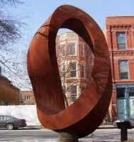 Кортеновская сталь скульптура кольцо (518292) поставка арт-объект  в Усинске