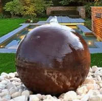 Сфера КОРТЕН - ШАР ФОНТАН 3D (518902) ∅ 850 мм. Усинск 