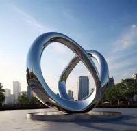 Кольца из нержавеющей стали скульптура (518263) поставка арт-объект  в Усинске